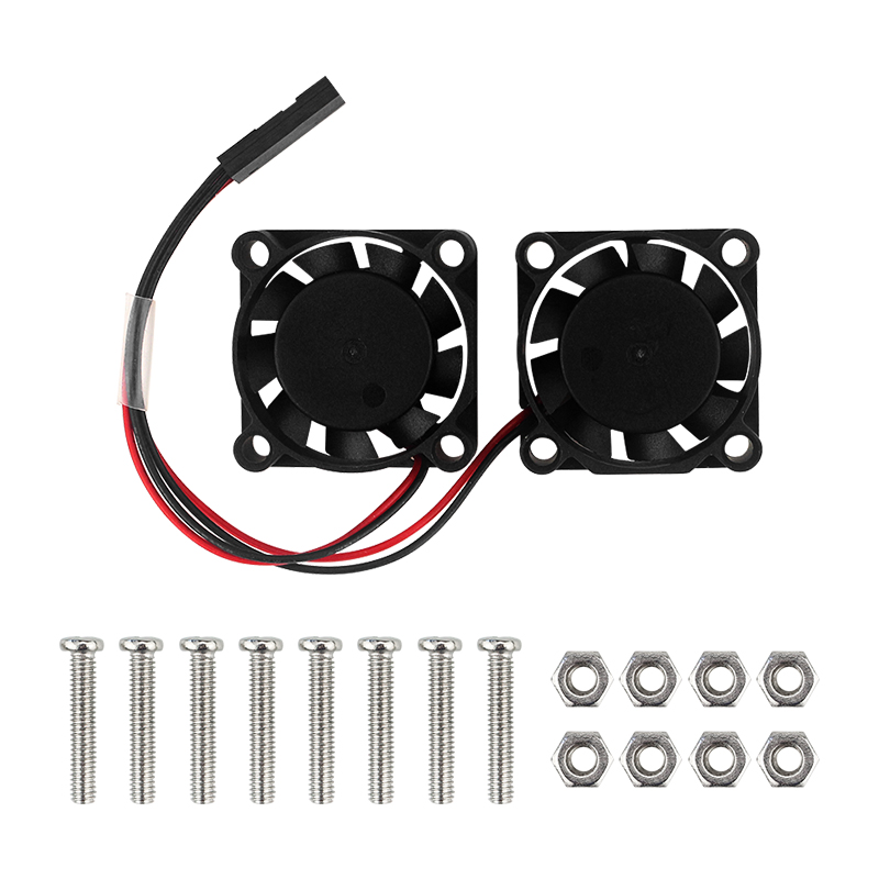 Raspberry Pi Water Cooling Kit - Doppelter Kühlerlüfter für Raspberry Pi 4B